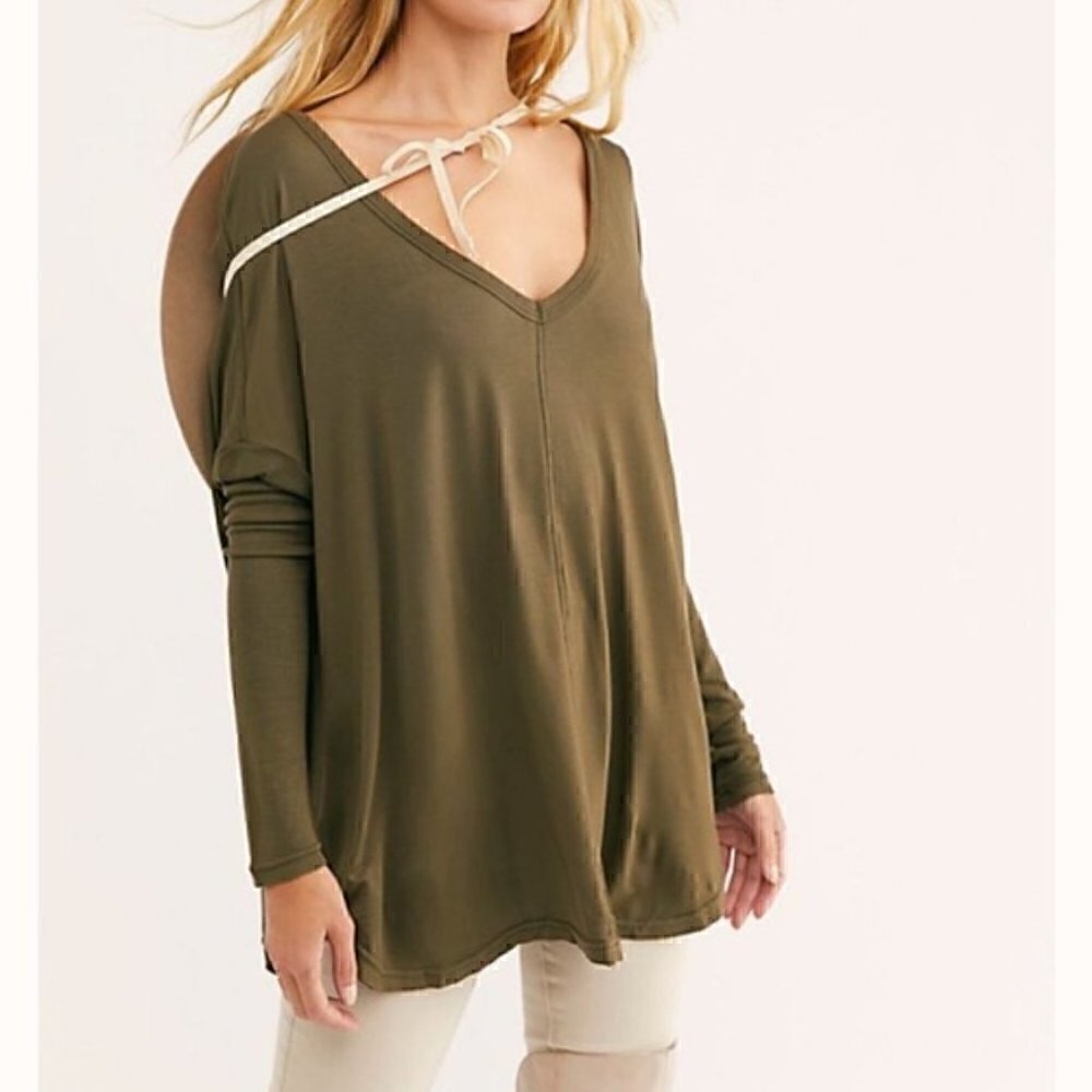 Free People Moonshine Long Sleeve Knit Tunic NWT